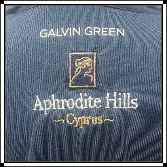 GALVIN GREEN Women's Half-Button Golf Top with Sponsor Logos - Size S - Picture 8 of 11